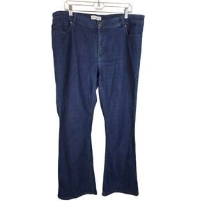 Lane Bryant Mid-Rise Boot Light Whiskering Women's  Denim Jeans 18